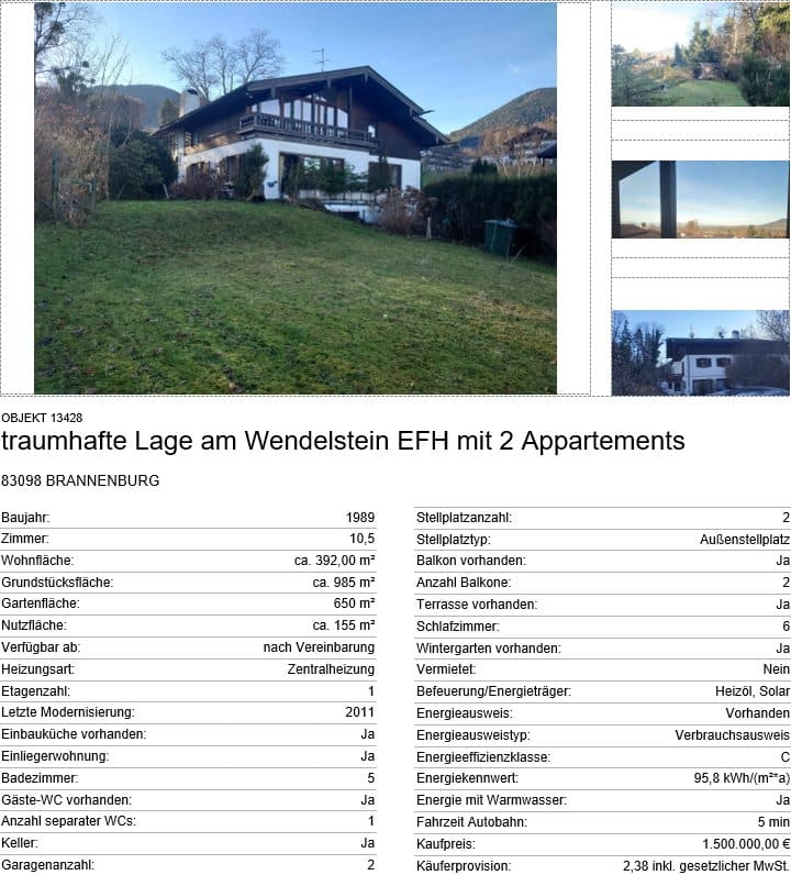 Referenzobjekt Brannenburg